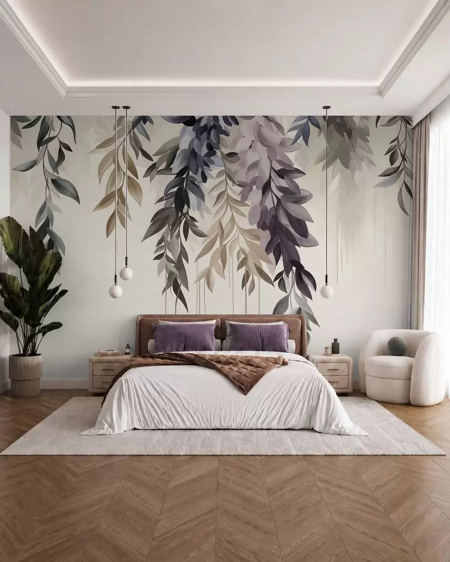 wall murals Trailing Leaves w10057