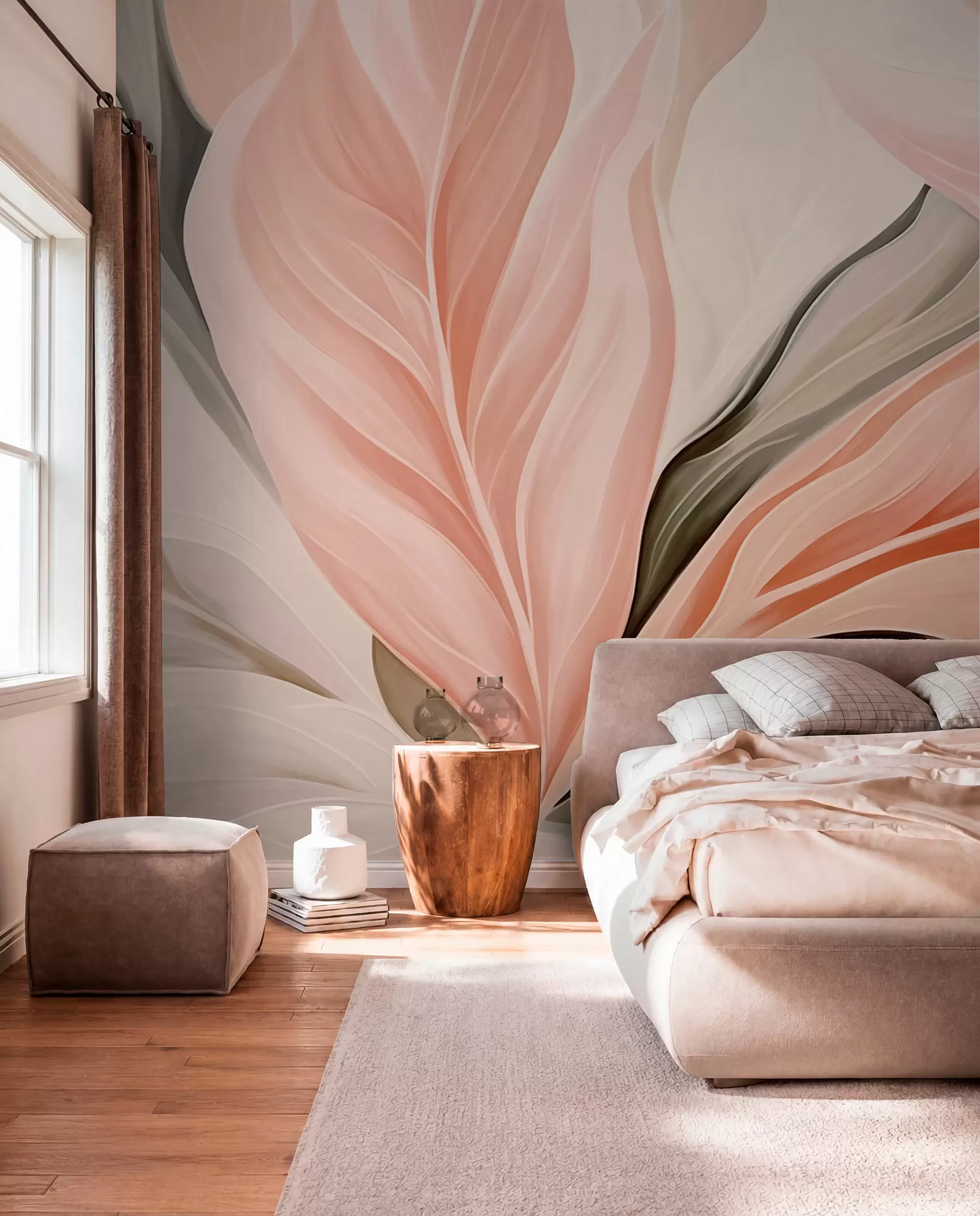 wall murals Sharp, Abstract Leaves w05915