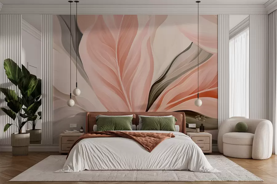wall murals Sharp, Abstract Leaves w05915
