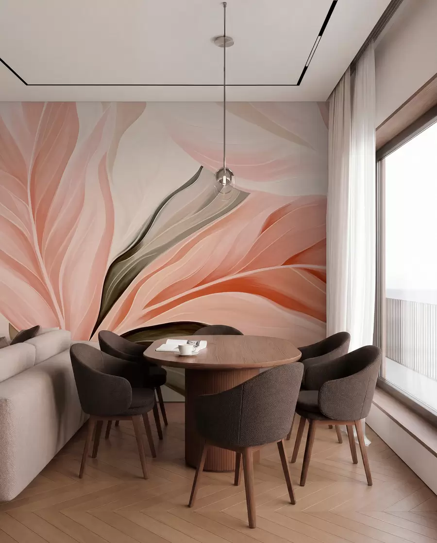 wall murals Sharp, Abstract Leaves w05915