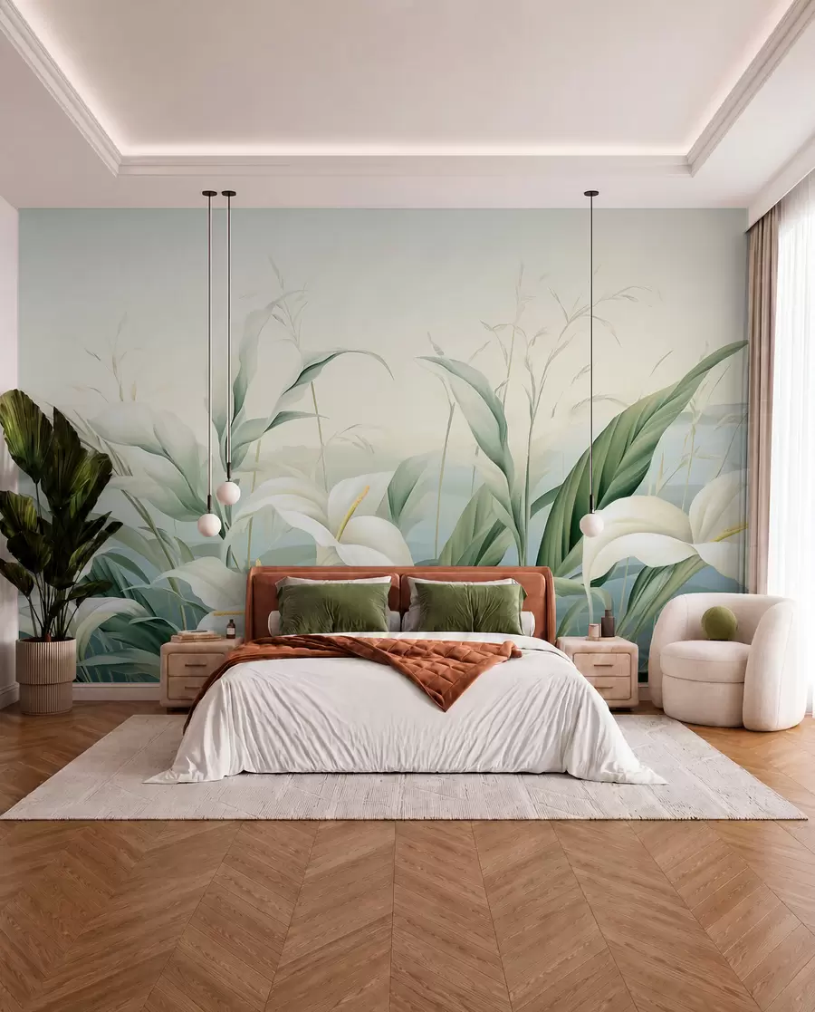 wall murals Exotic Flowers w05916