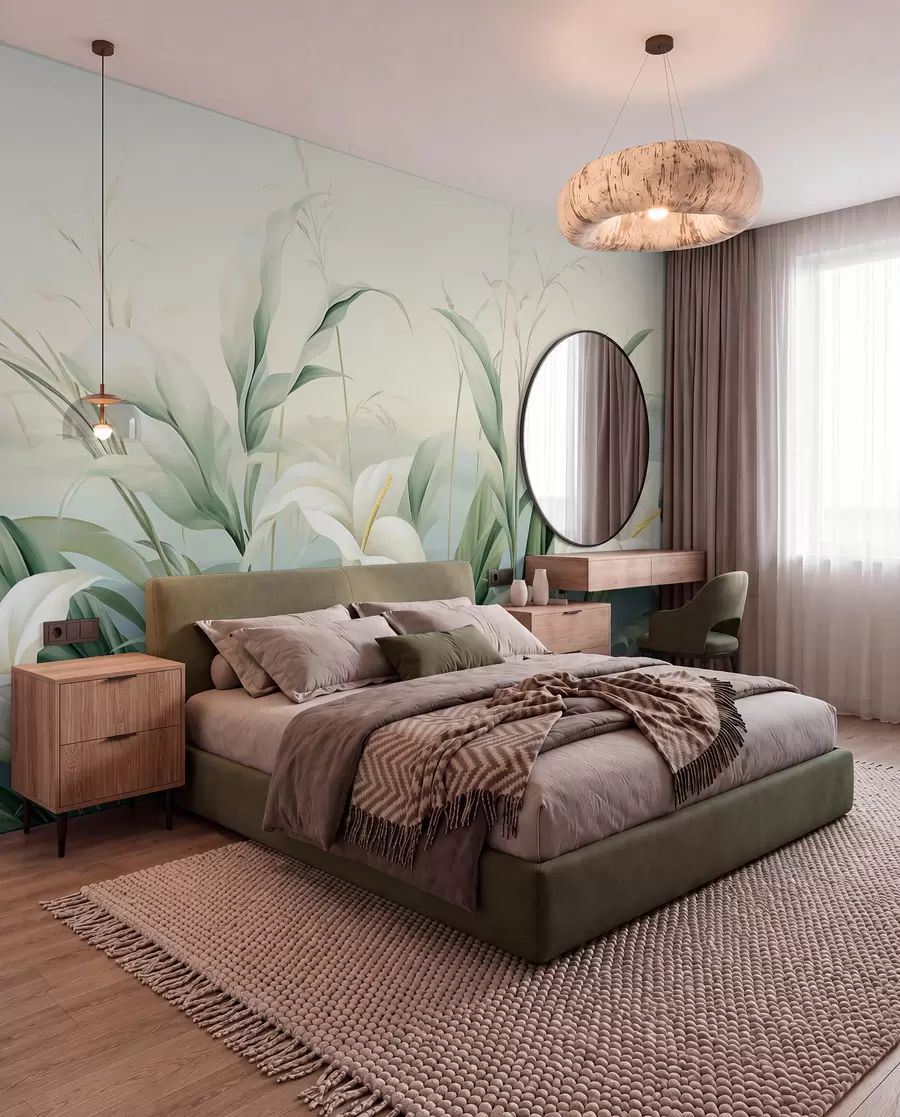 wall murals Exotic Flowers w05916