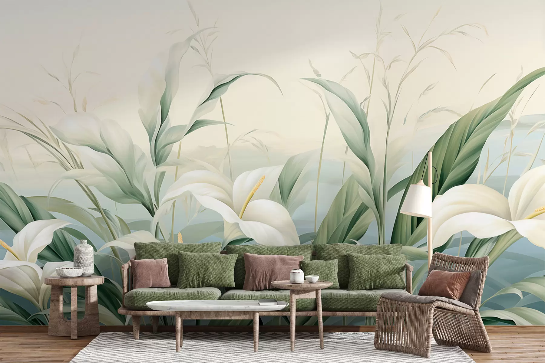 wall murals Exotic Flowers w05916