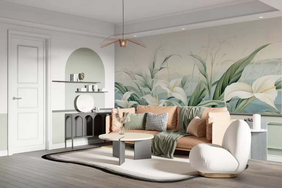 wall murals Exotic Flowers w05916