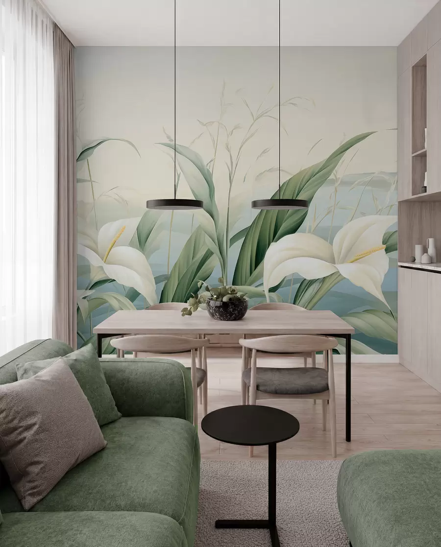 wall murals Exotic Flowers w05916