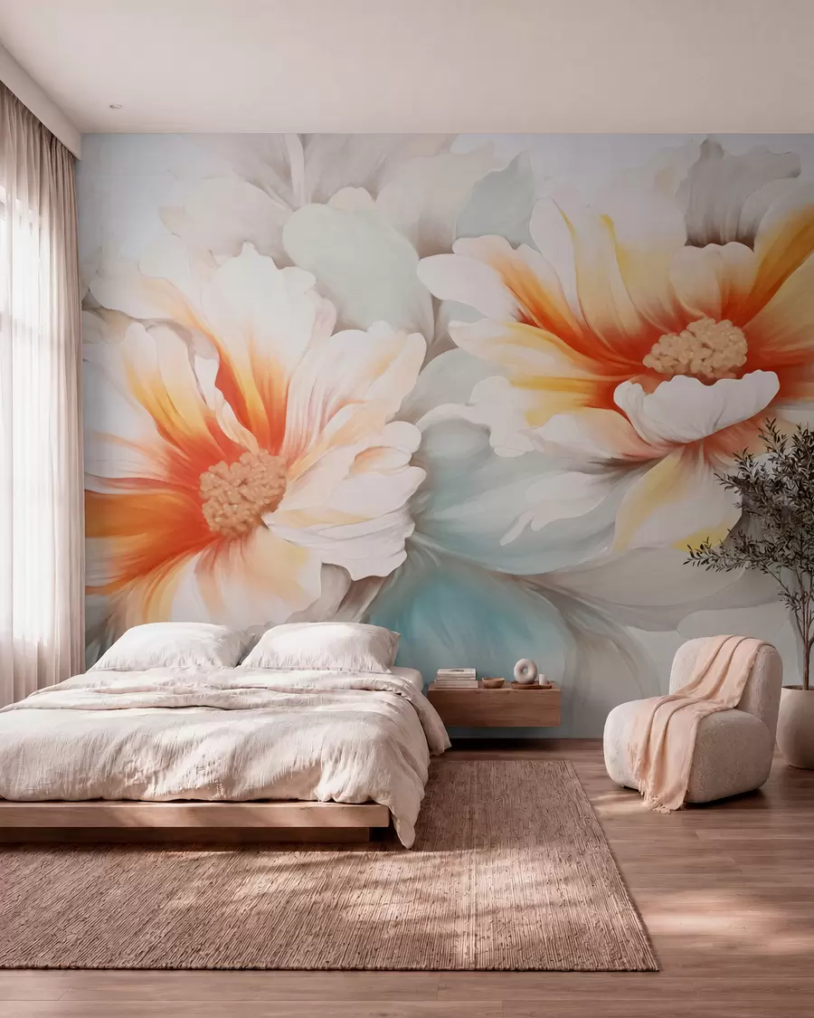 wall murals Fantasy Flowers w05941