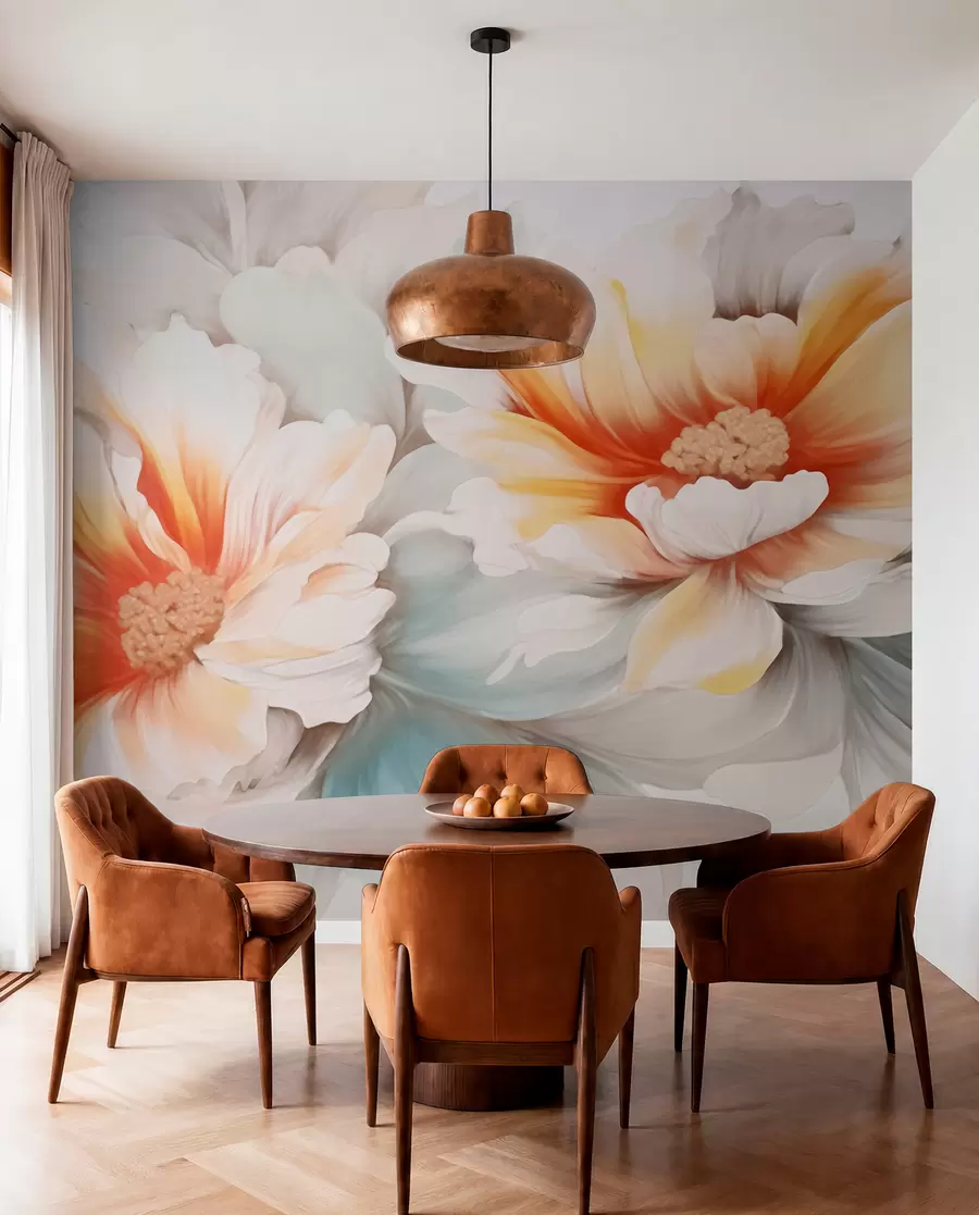wall murals Fantasy Flowers w05941
