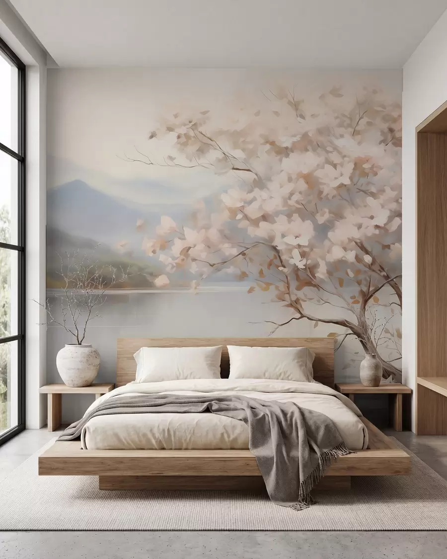 wall murals Blossoms in the Mist w05950