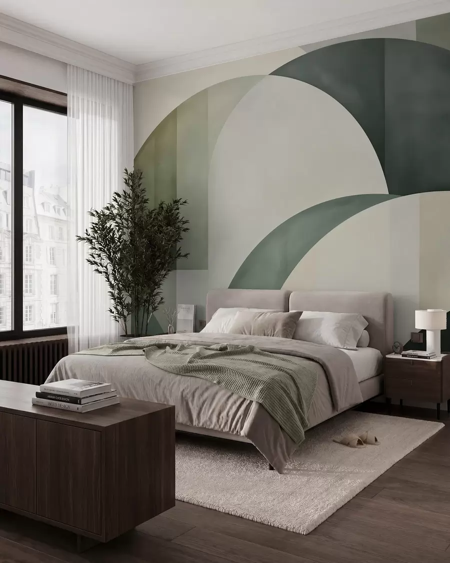 wall murals Green Arches w05943