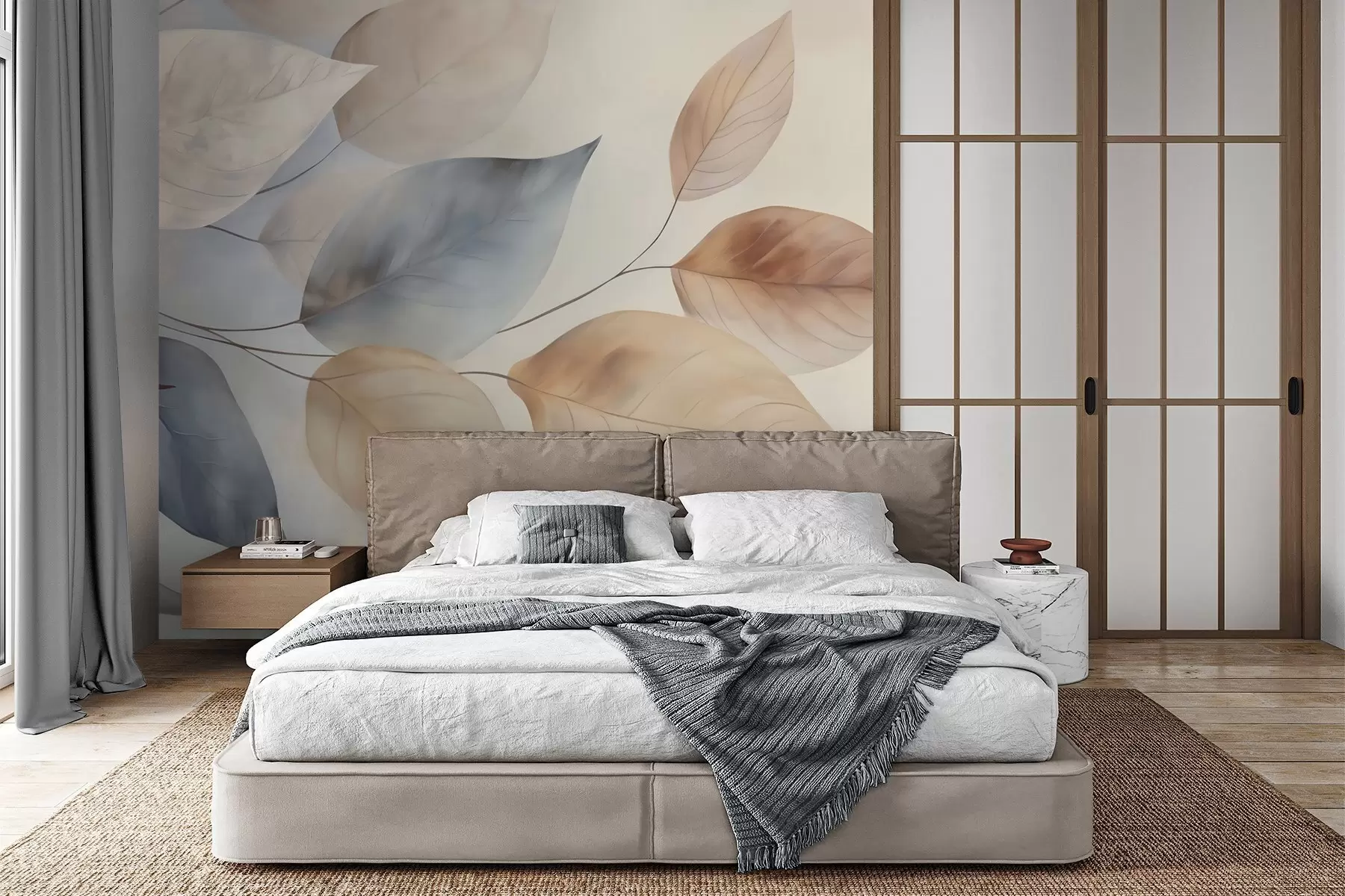 wall murals Abstract leaves w05946
