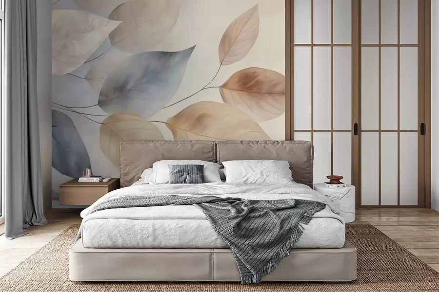 wall murals Abstract leaves w05946