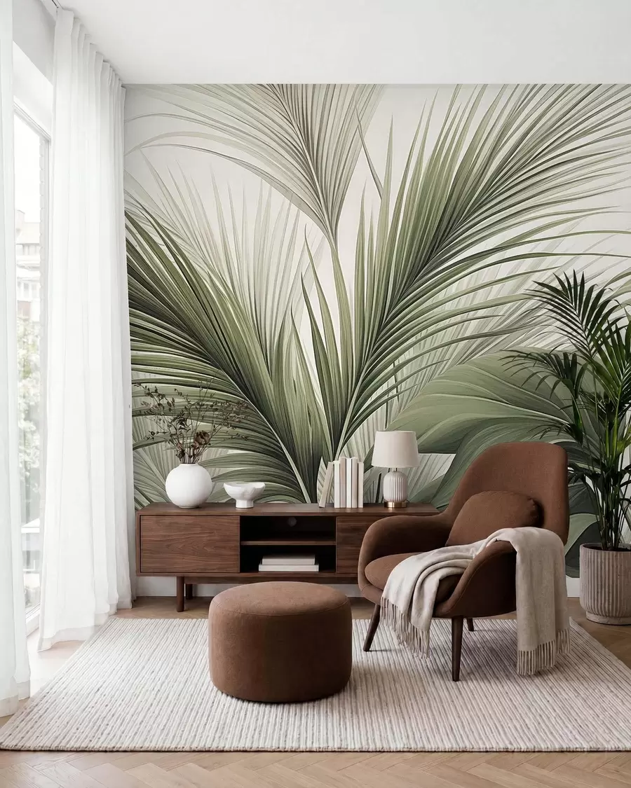 wall murals Green Palm w09986