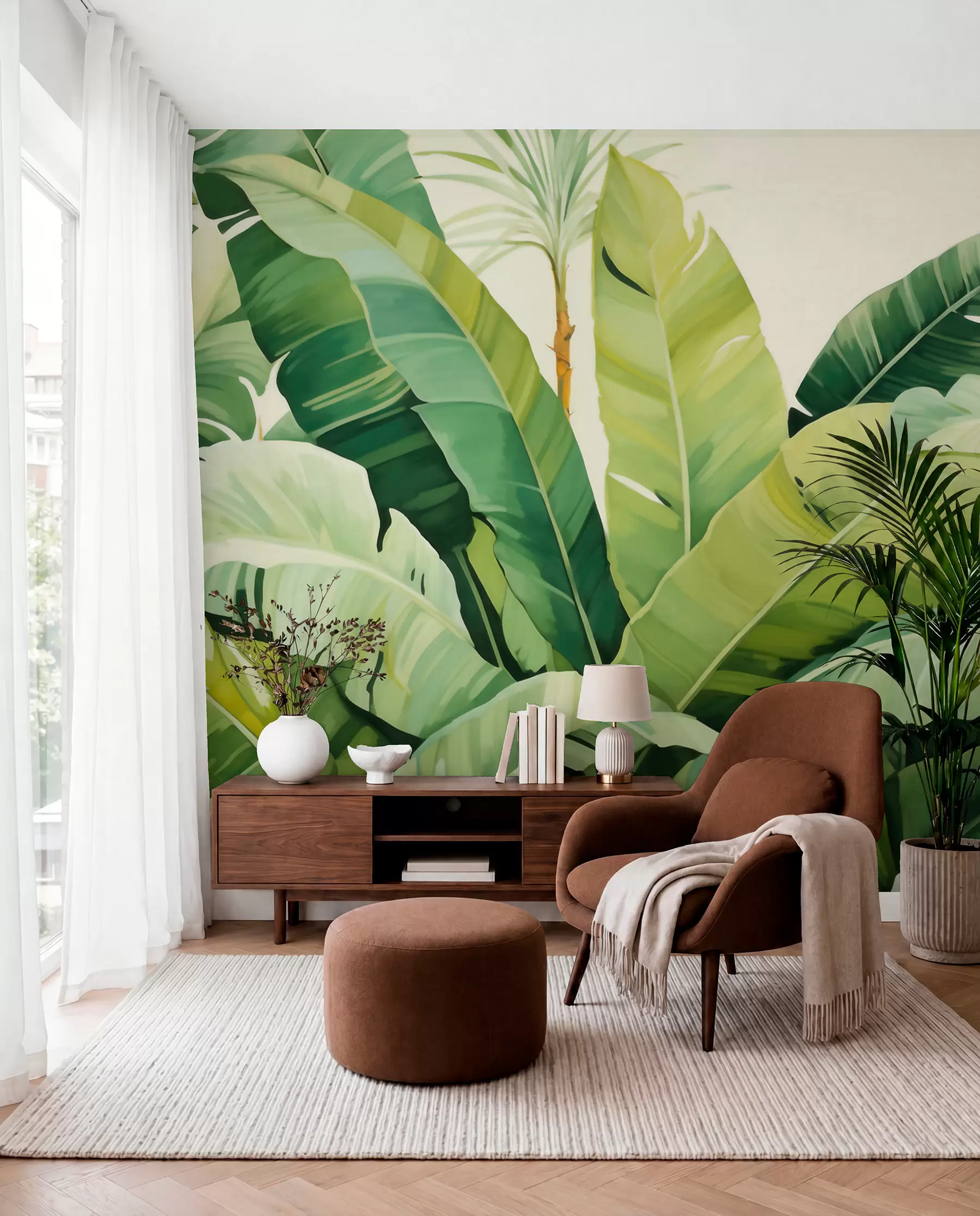 wall murals Wake Up Somewhere Green w05975