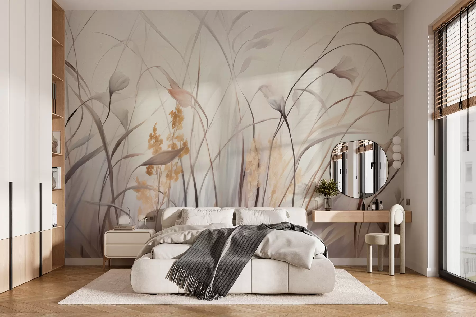 wall murals Dried Flowers w05938
