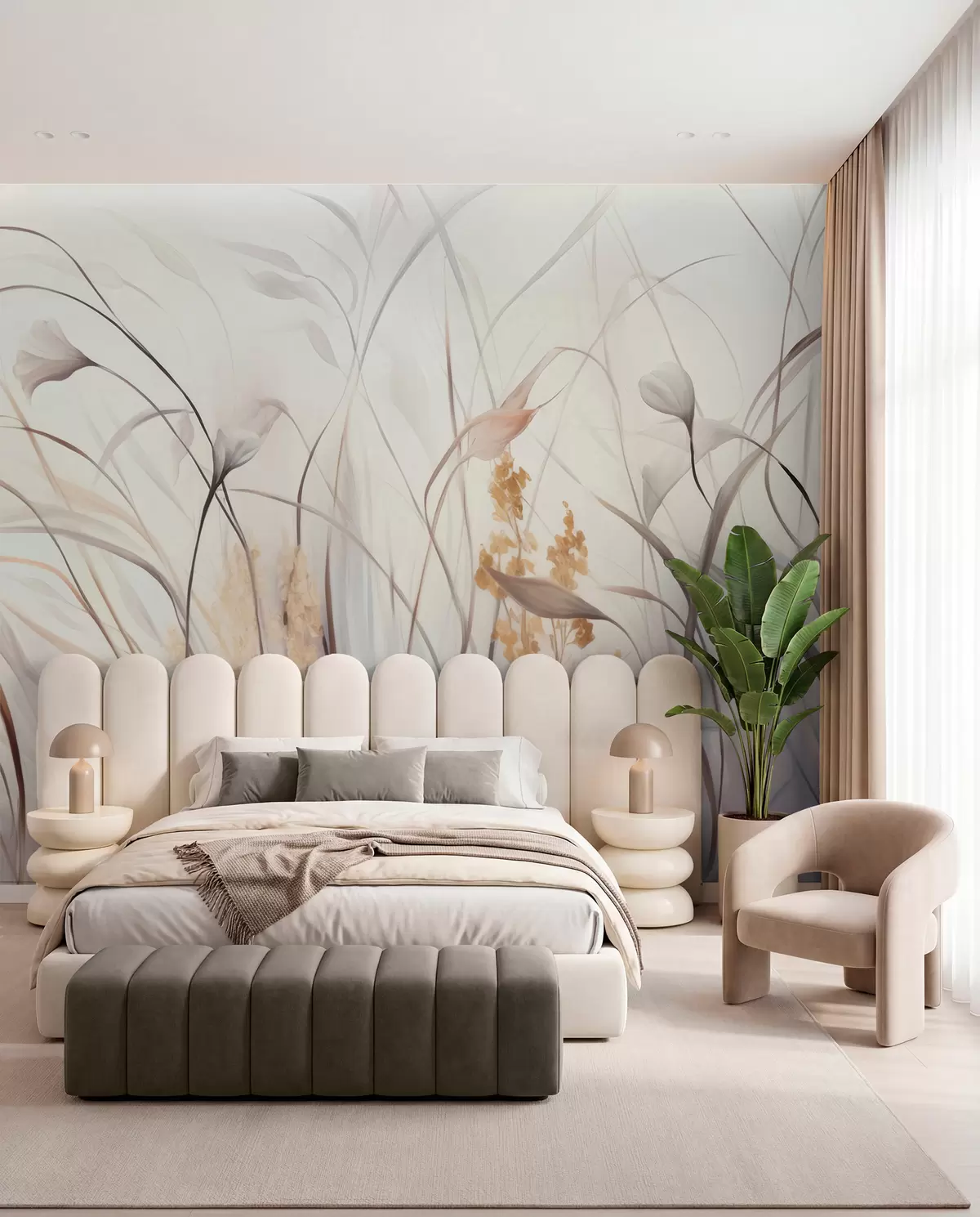 wall murals Dried Flowers w05938