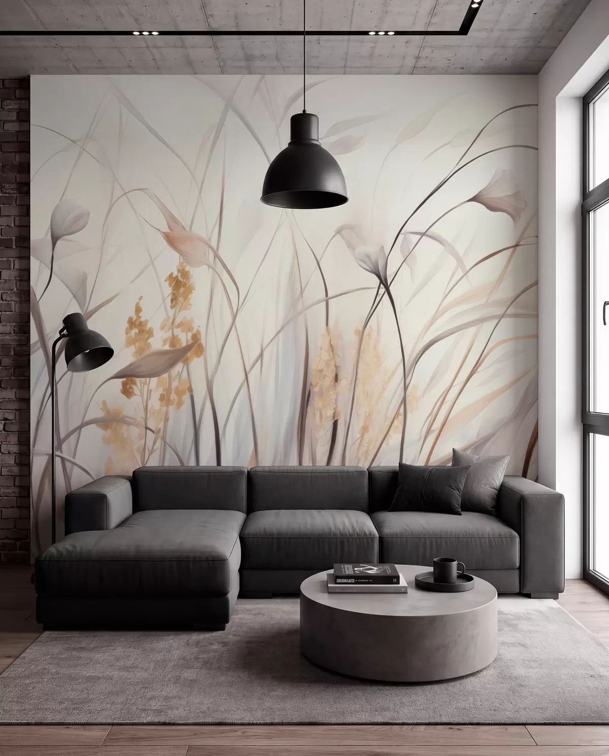 wall murals Dried Flowers w05938