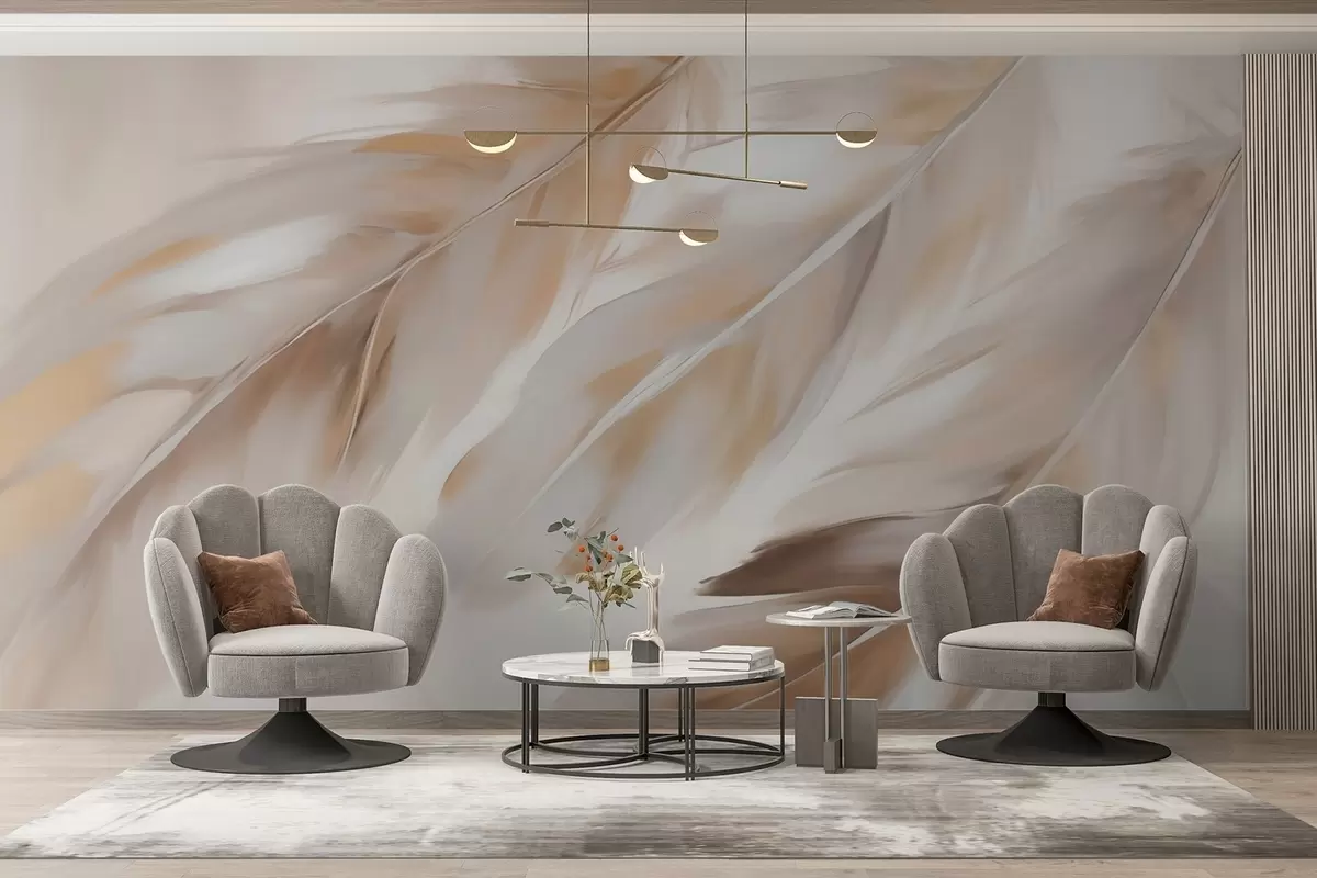 wall murals Abstract feathers w05991
