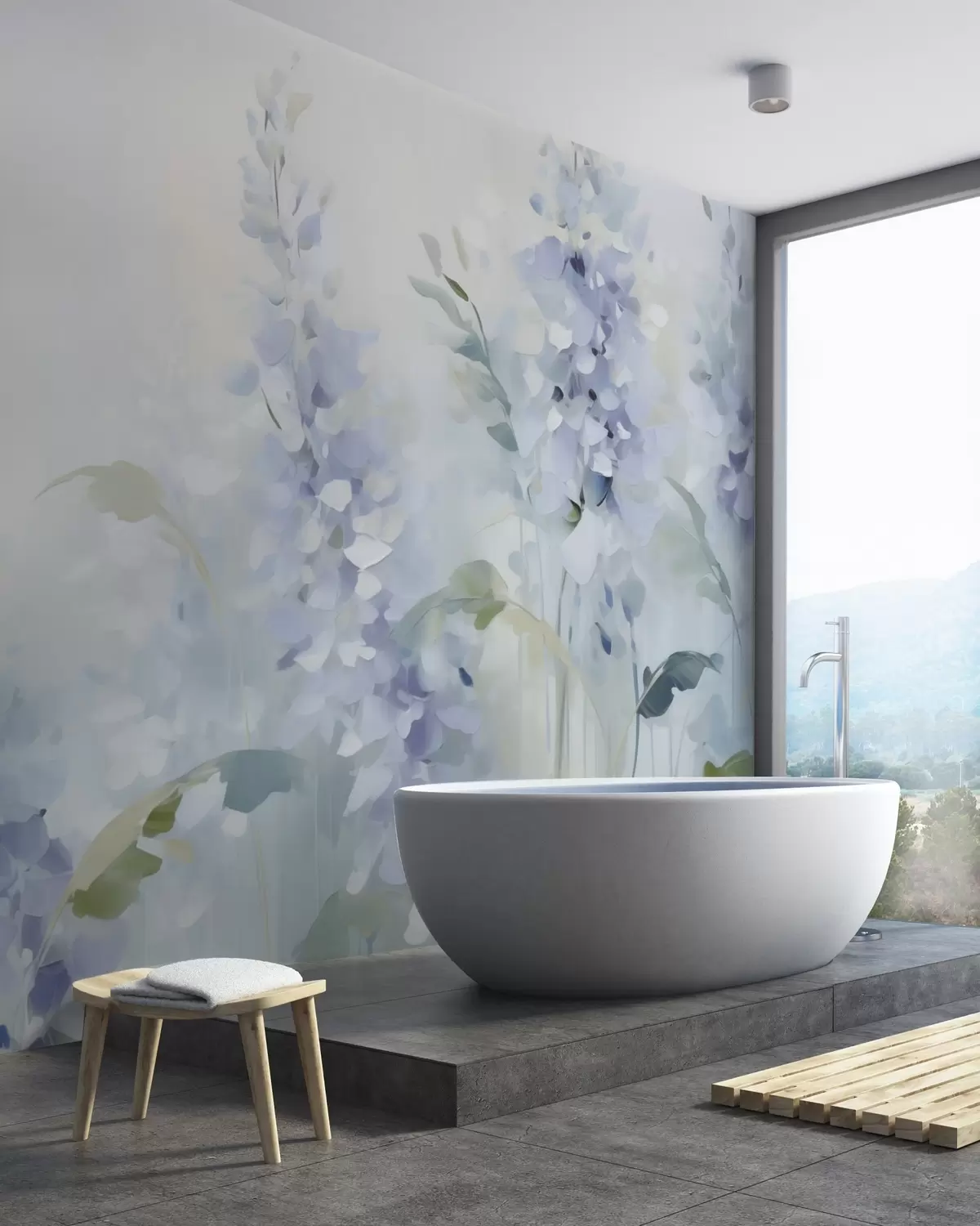 wall murals Abstract flowers w05995