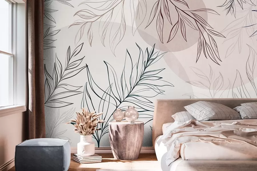 wall murals Leaves in a Daydream w10111