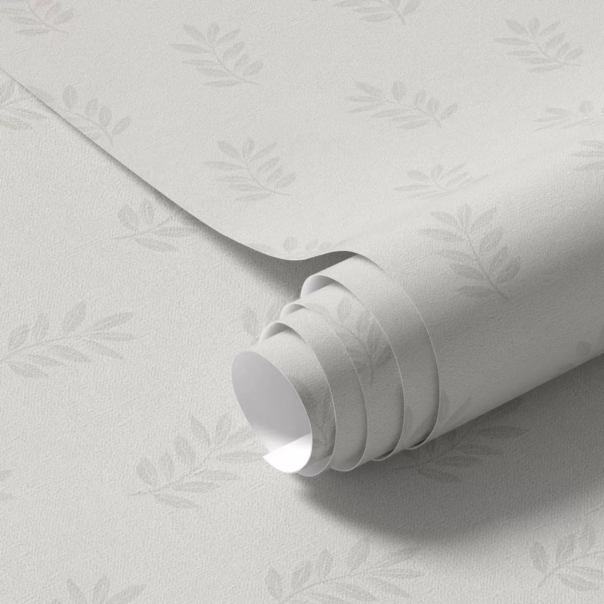 Wallpaper Small leafy branches on gray background a01281
