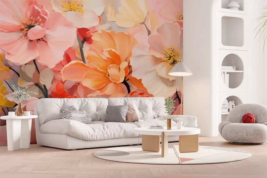 wall murals Fantasy flowers w05908