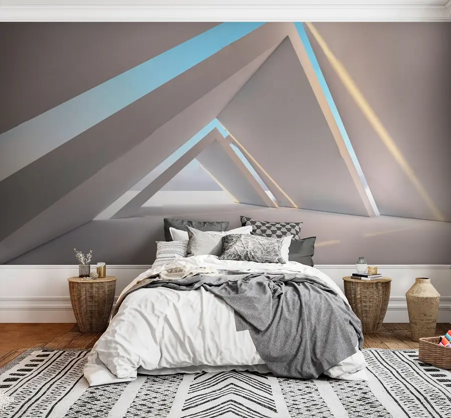 wall murals Triangular tunnel u72279