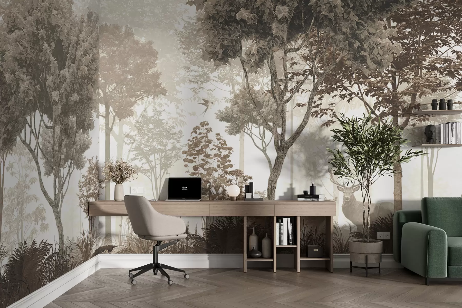 wall murals Magical forest u72134