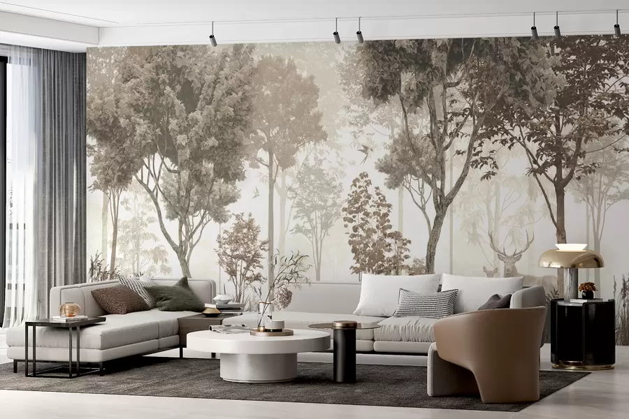 wall murals Magical forest u72134