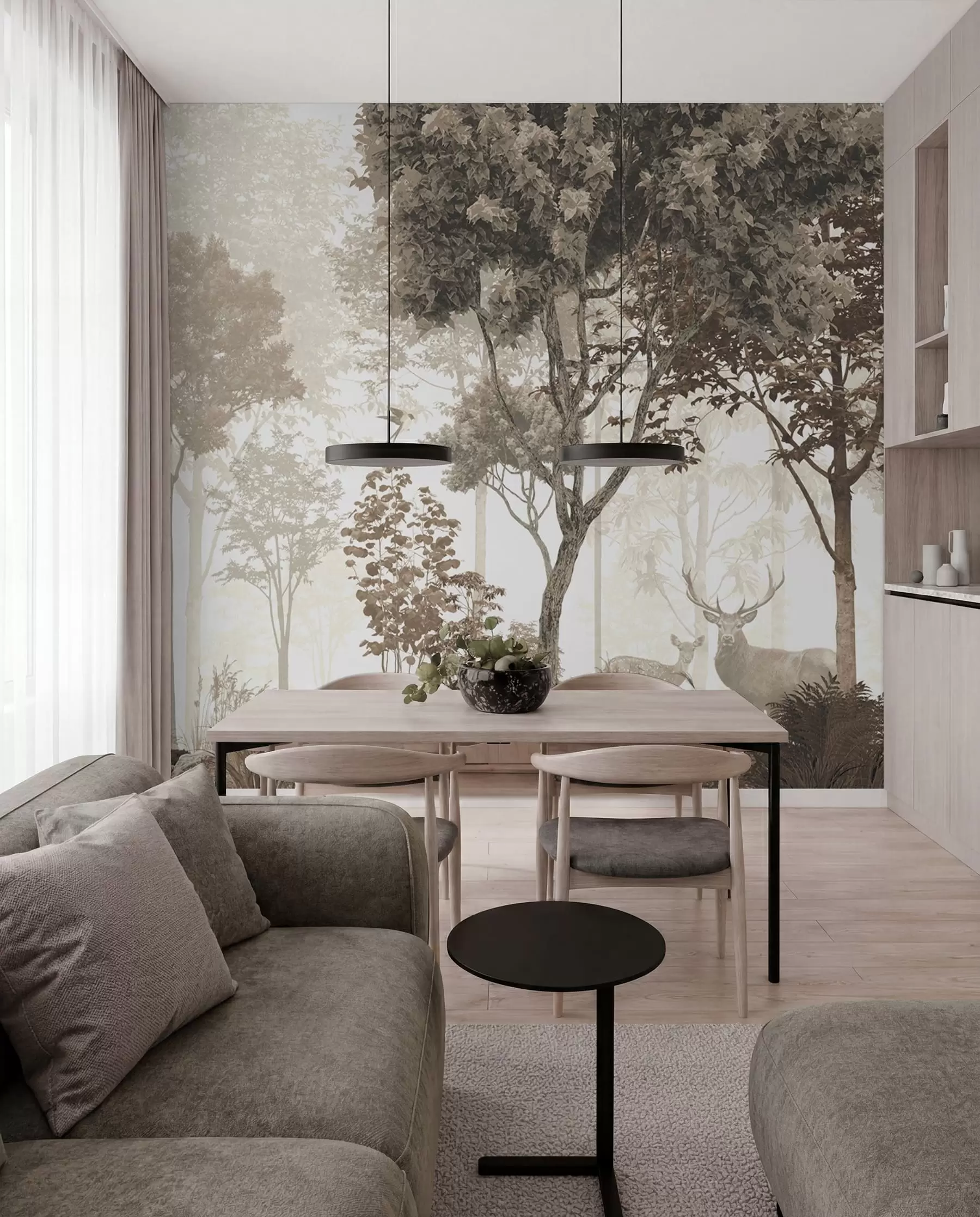 wall murals Magical forest u72134