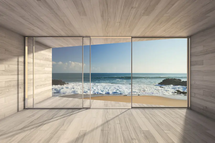 wall murals View of the morning ocean u78563
