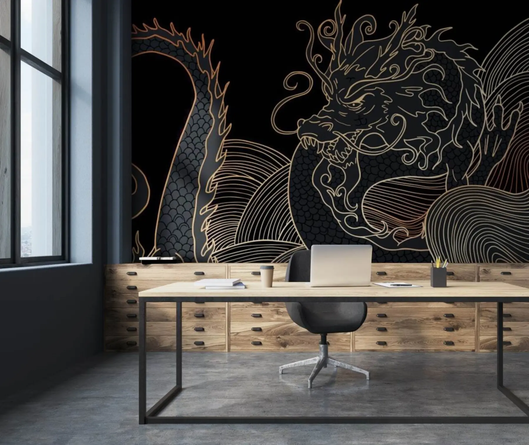 wall murals Chinese dragon u72948