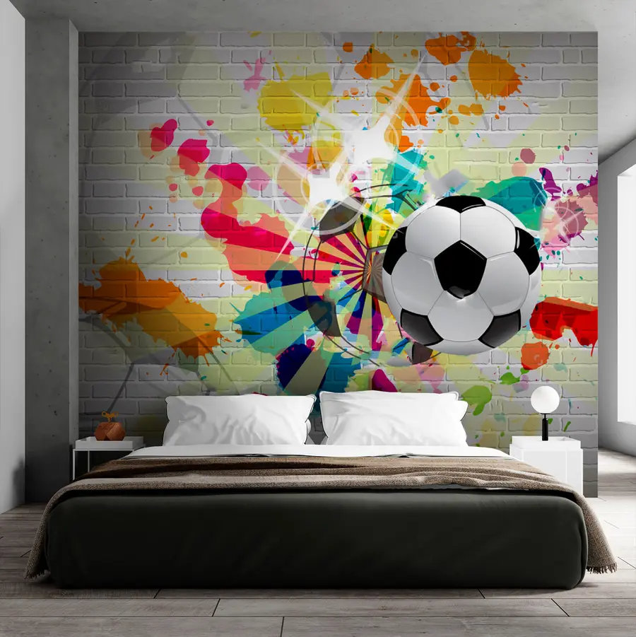 wall murals Football is a colorful sport u72798