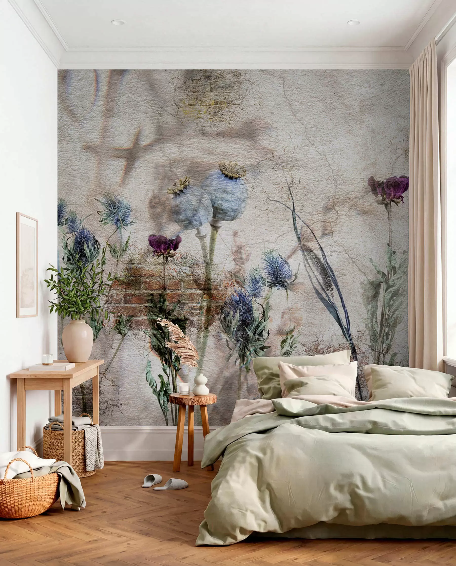 wall murals Flowers and herbs u72771