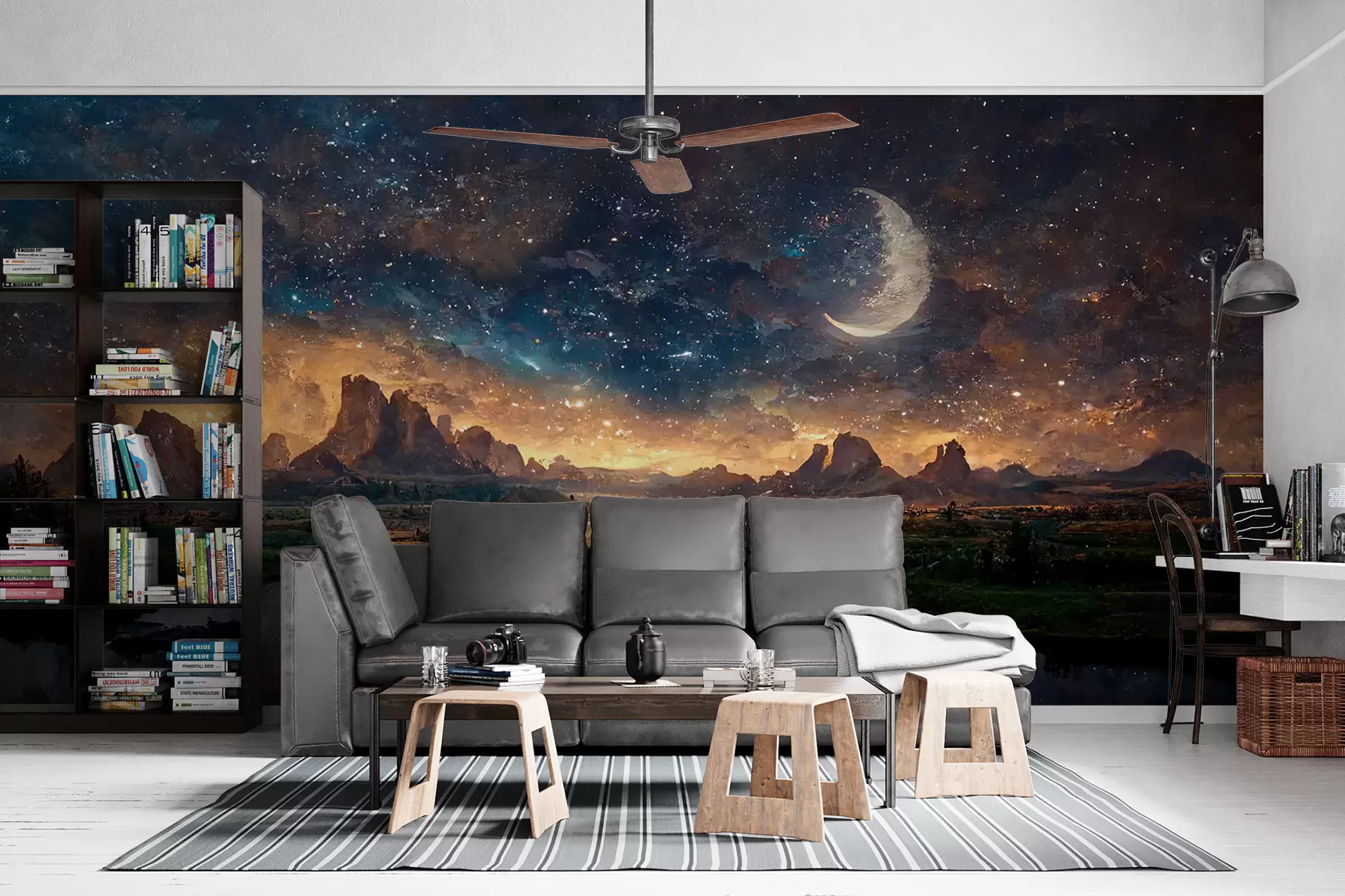 wall murals Magic night in another world u79812
