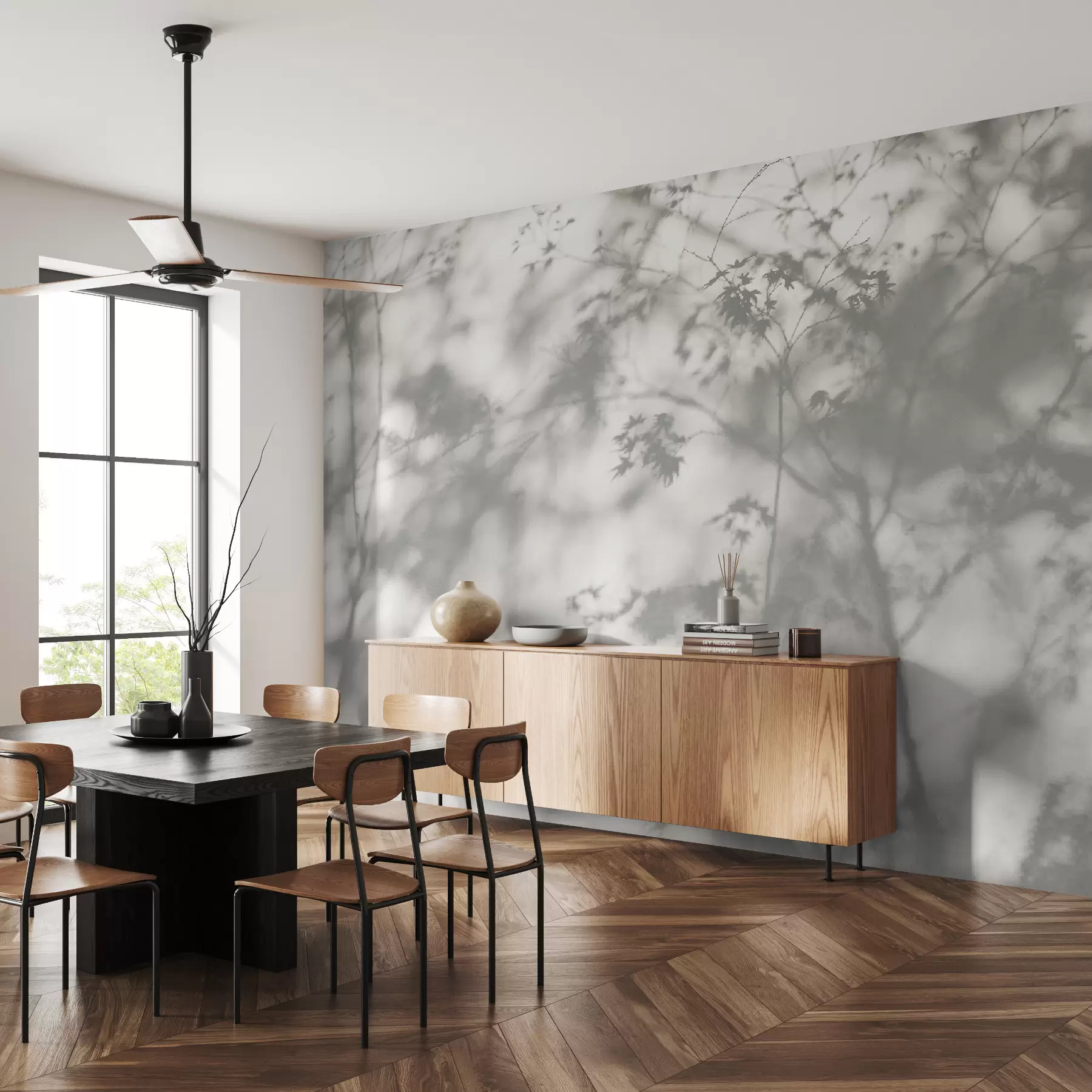 wall murals Shadow on the wall u79829