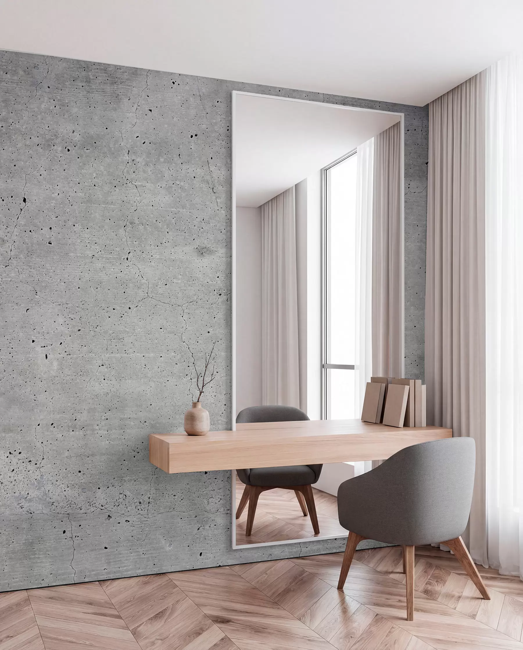 wall murals Grey, pattern e concrete u13522