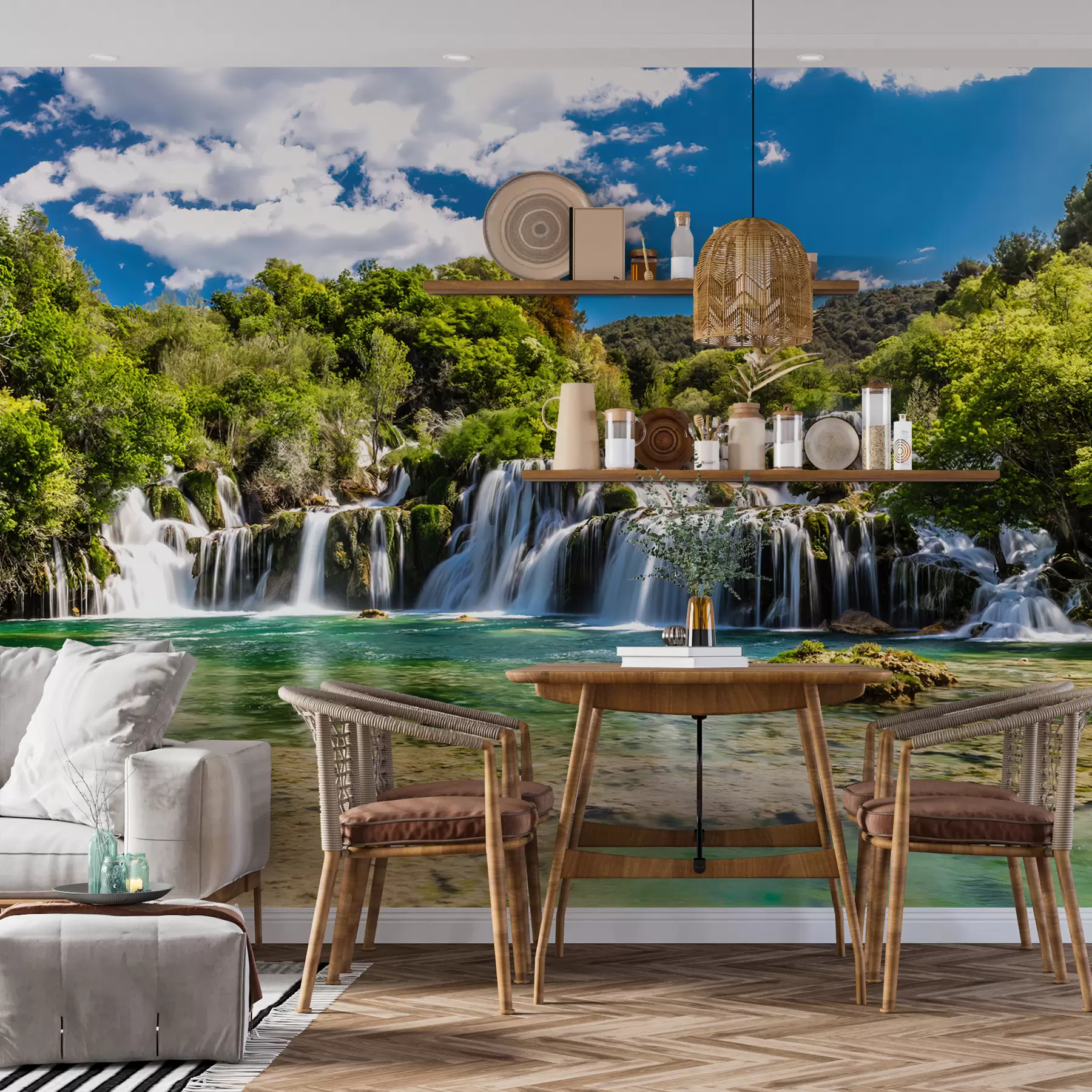 wall murals Water, cloud e sky u55775