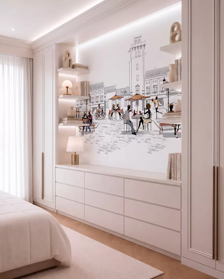 wall murals Urban design, font e art u56109