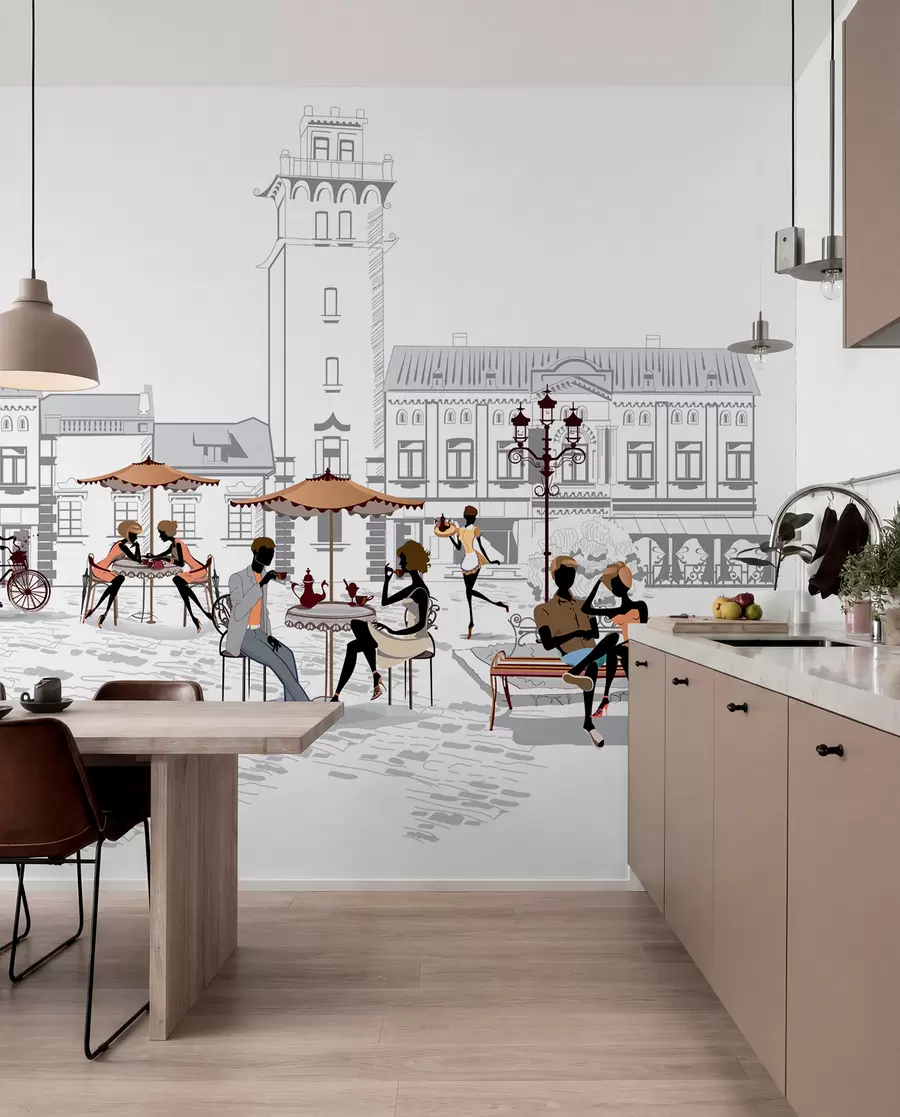 wall murals Urban design, font e art u56109