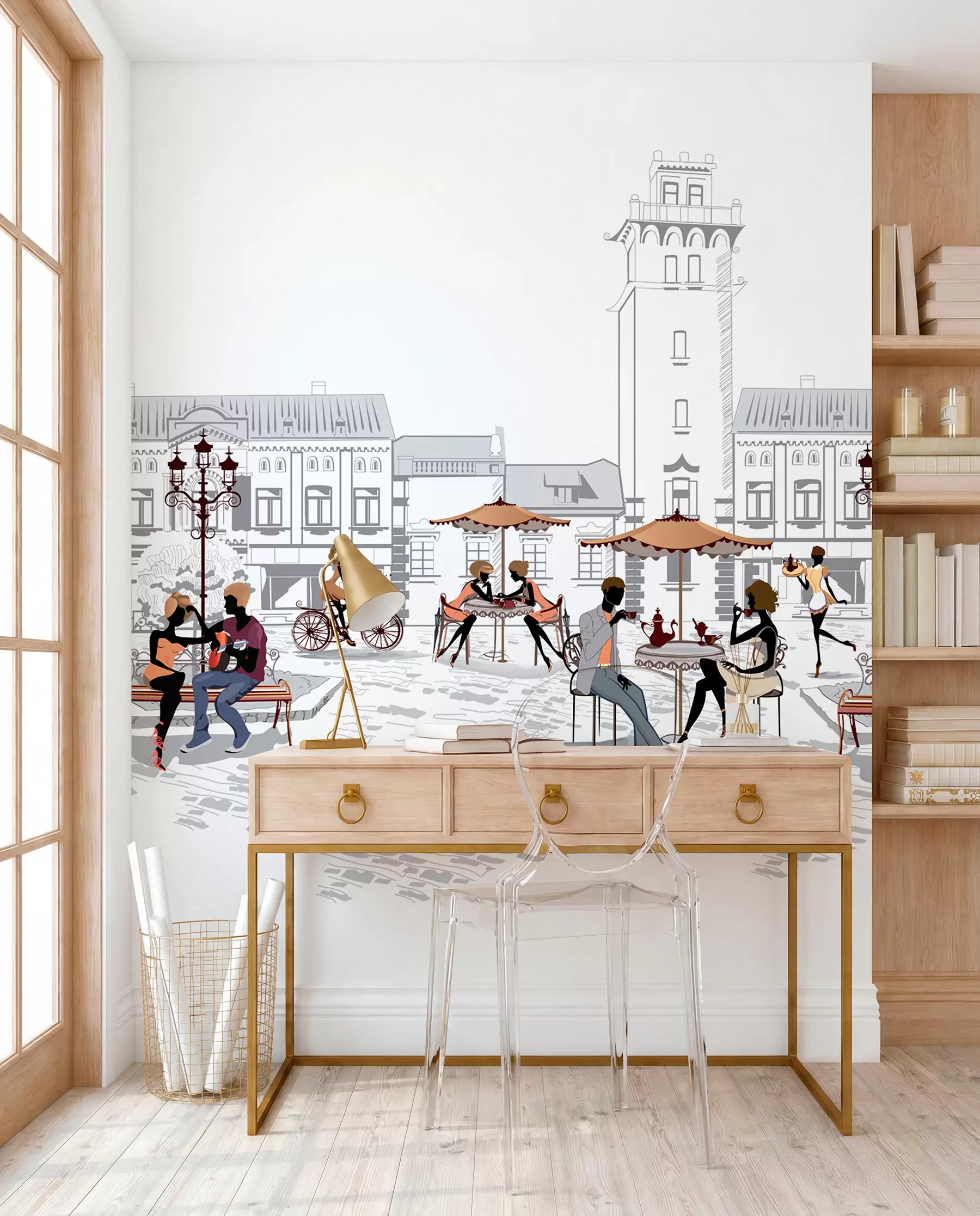 wall murals Urban design, font e art u56109