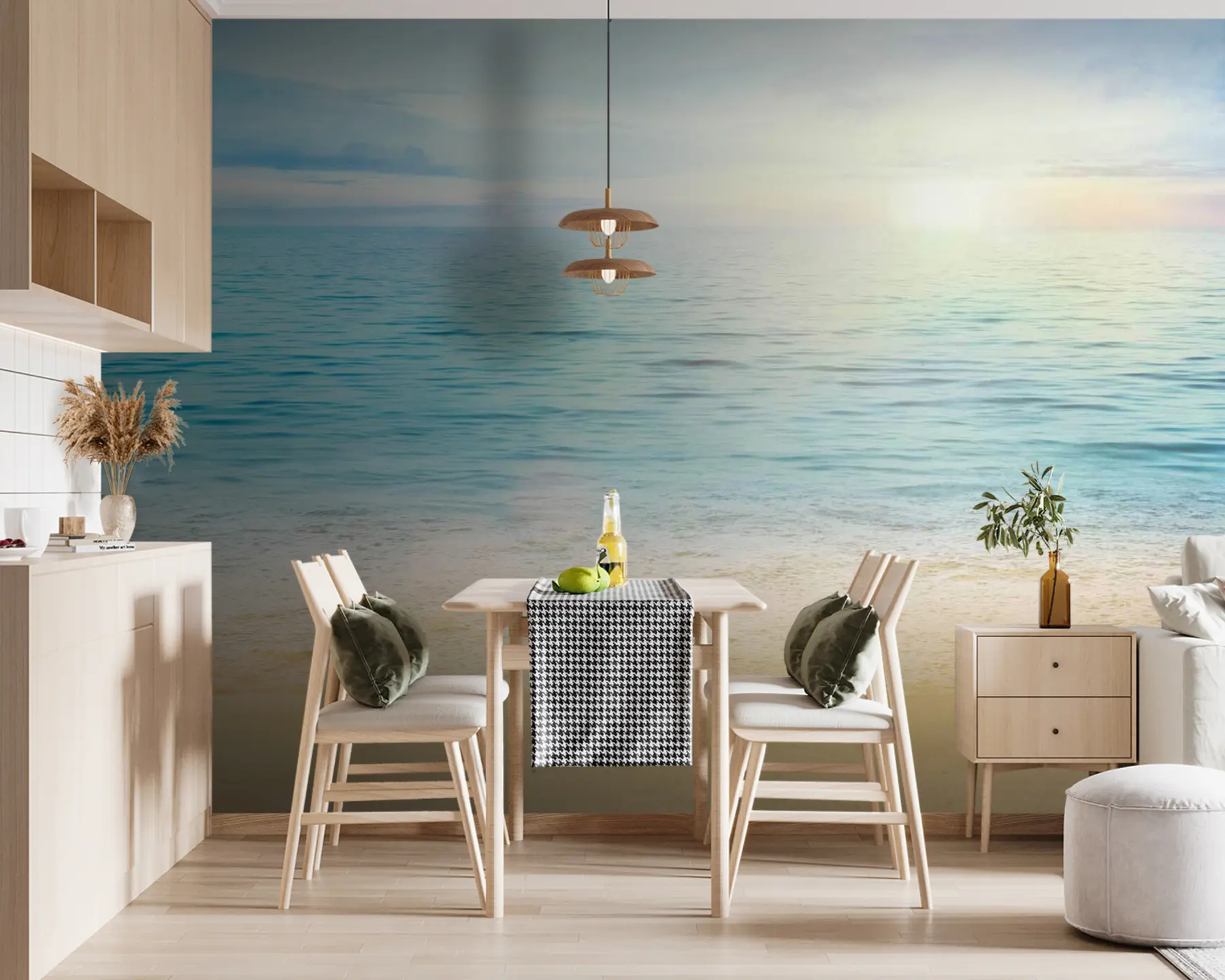 wall murals Water, cloud e sky u57176