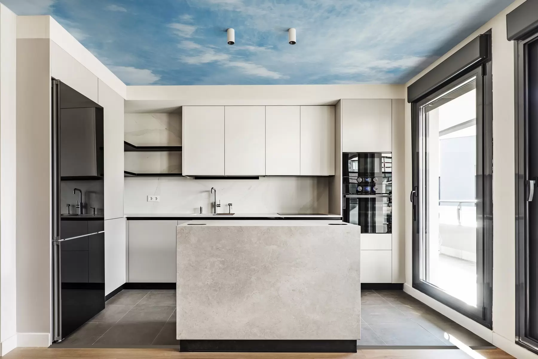 wall murals Clouds, blue sky u21064