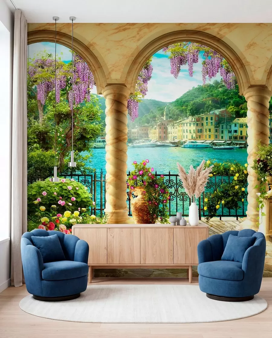 wall murals Flower, water e plant u79431