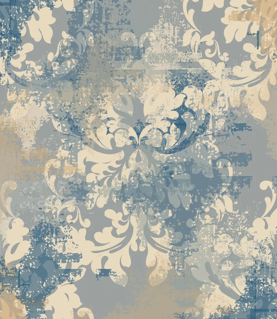 wall murals Baroque fresco on grunge wall u93581
