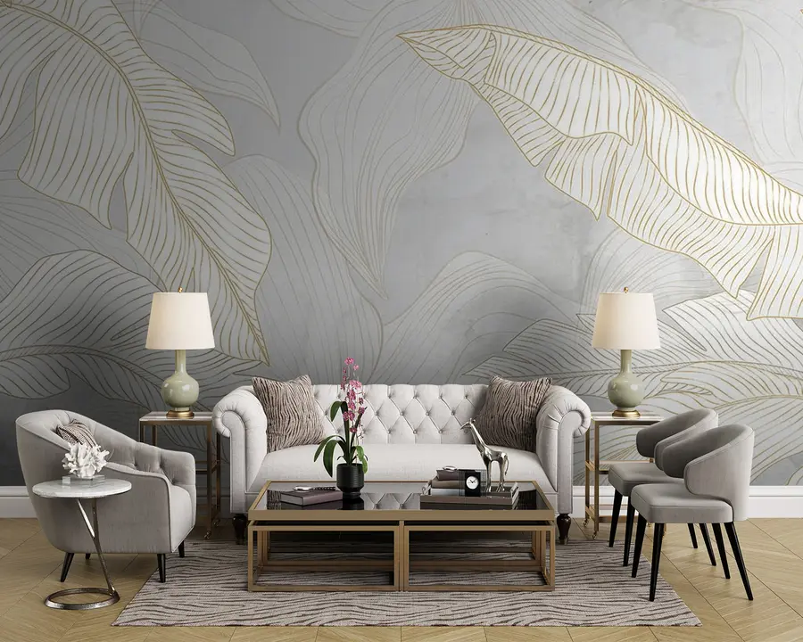 wall murals Leaf, twig e art u93319