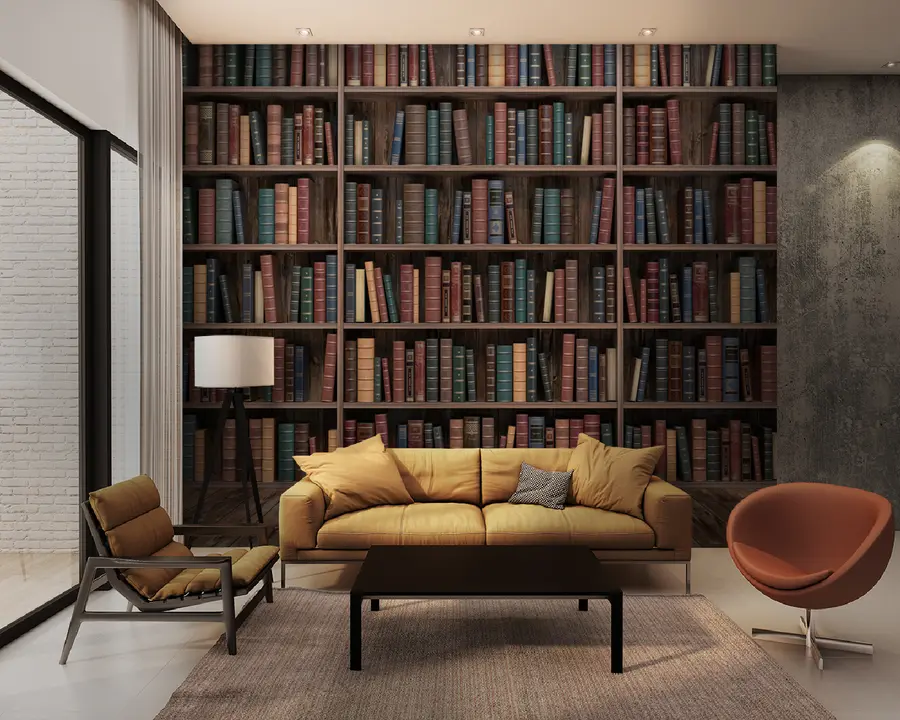 wall murals Impressive Library u93501