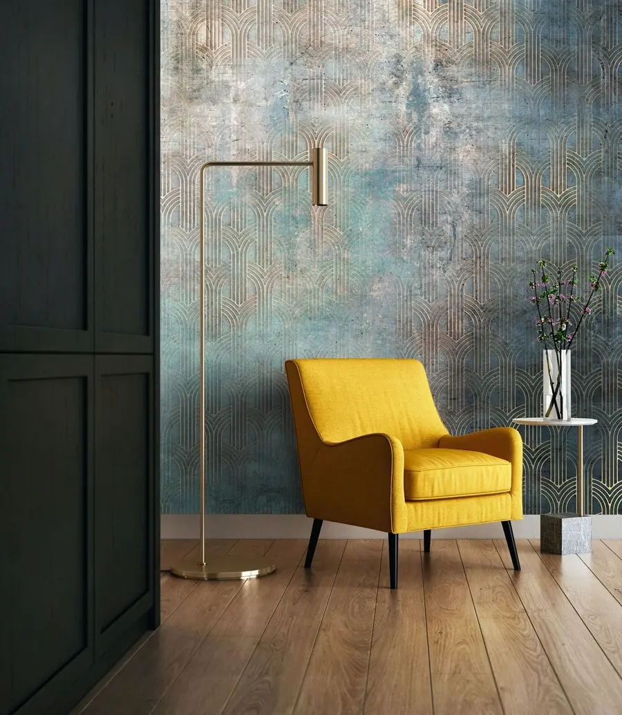 wall murals Arched pattern on grunge wall u73973