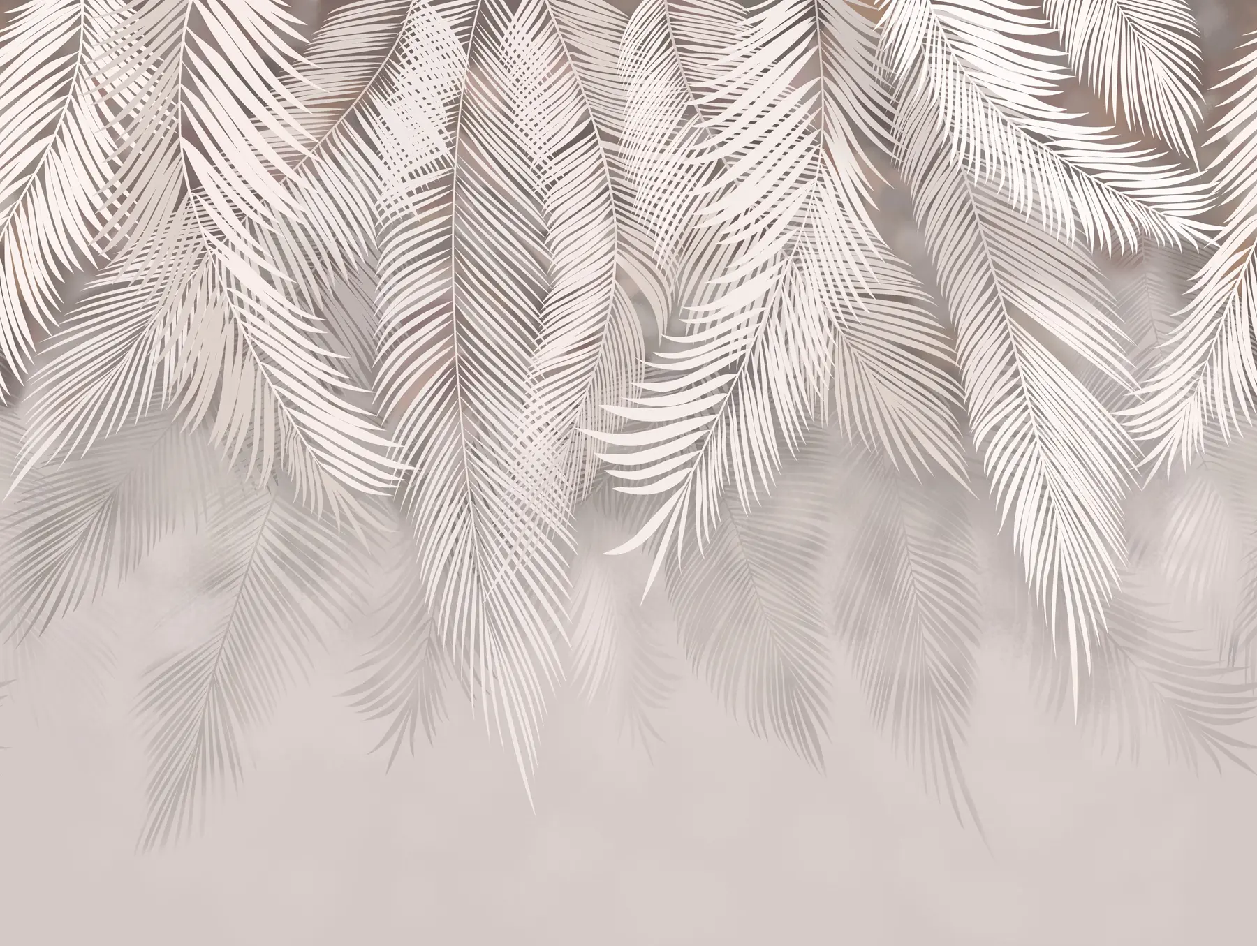 wall murals Delicate drooping leaves u48556v5