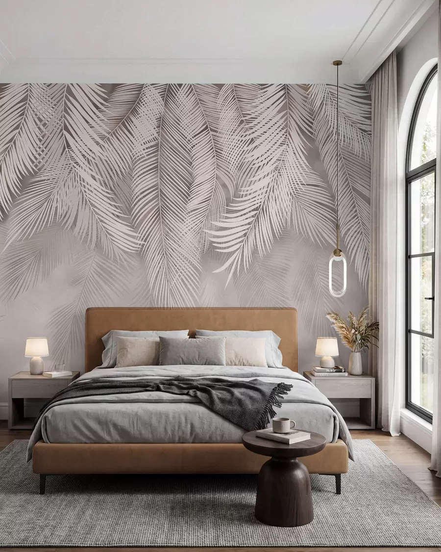 wall murals Delicate drooping leaves u48556v5