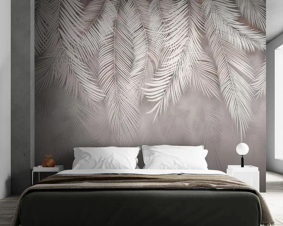 wall murals Delicate drooping leaves u48556v5